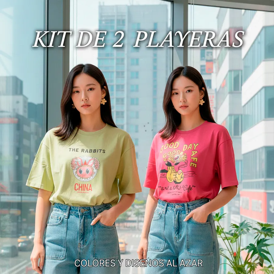 PLA-BRILLA KIT DE 2 PLAYERAS 7843